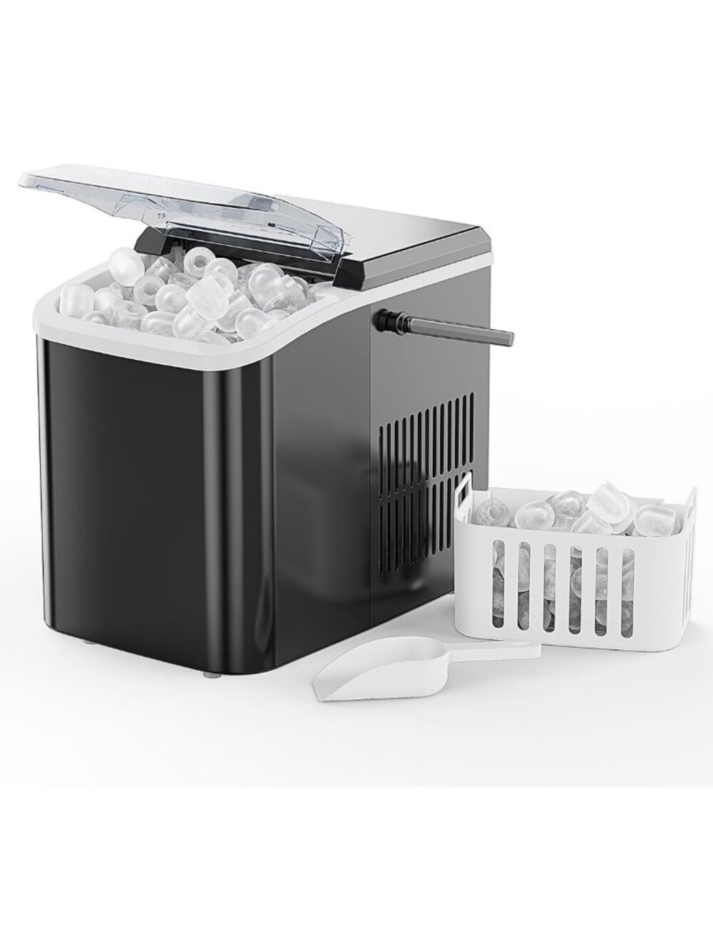 Portable Countertop Ice Maker - 9 Bullet Ice Cubes in 6 Mins, Auto-Cleaning